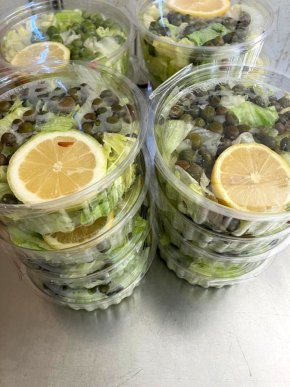 Ensalada fresca como acompañamiento